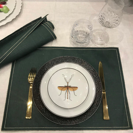 place mat in coated linen