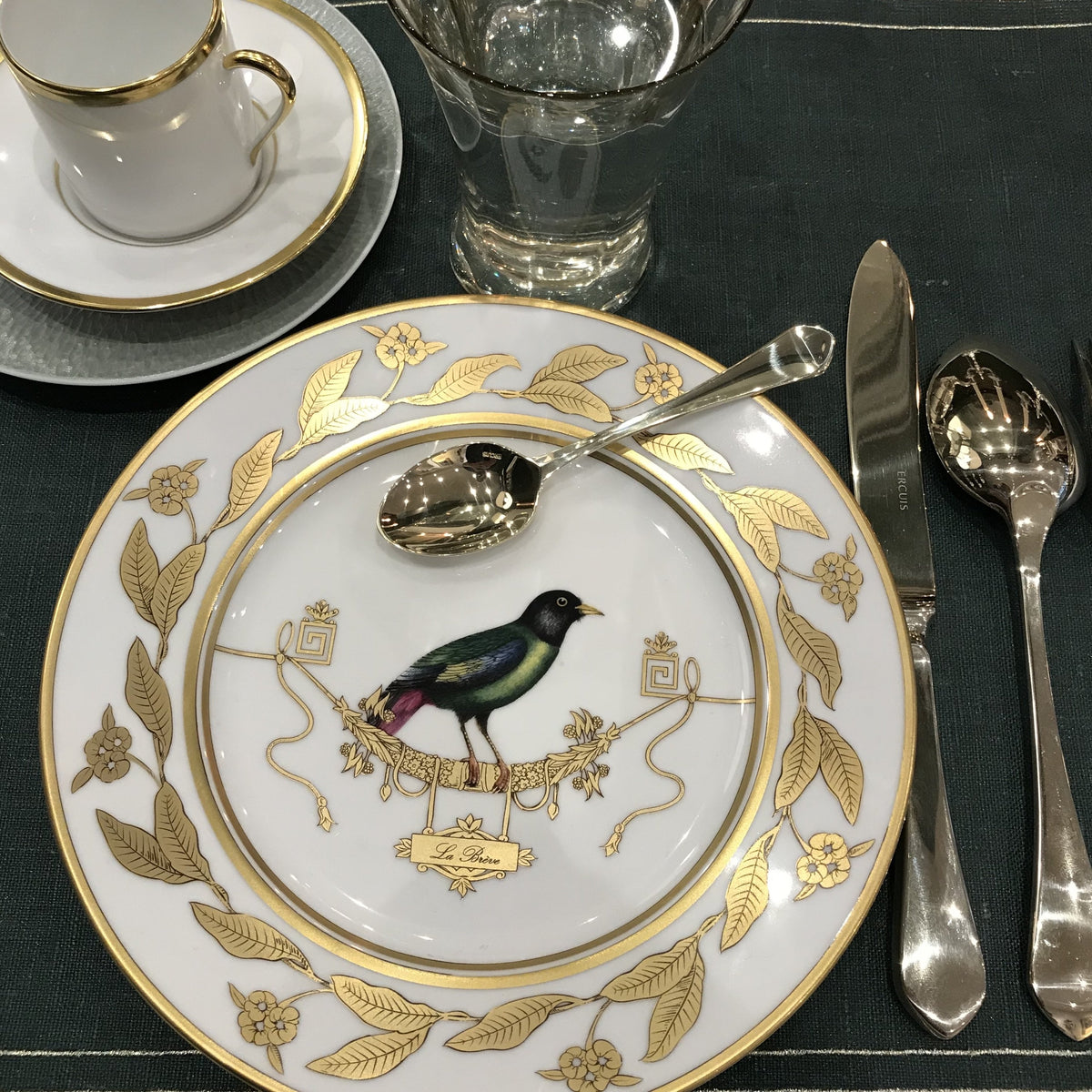 scissors breakfast tableware porcelain dishes raynaud ginori glass blow ercuis table chic