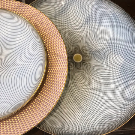 Presentation plate Oskar porcelain Raynaud Limoges Luxe