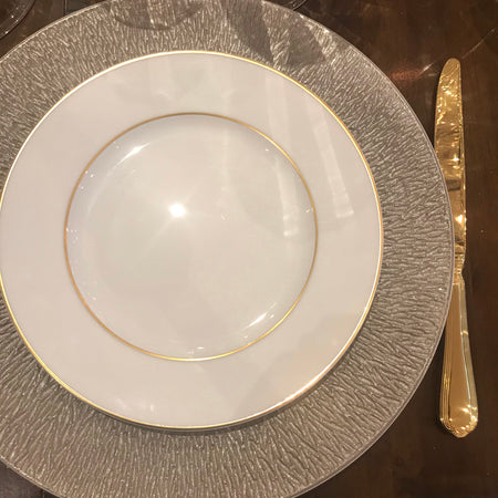 Assiette a dessert Raynaud filet or