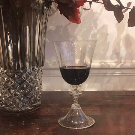 verre à pied côtelé