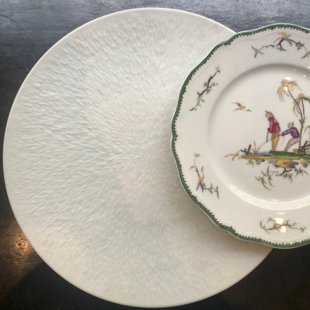 Assiette de présentation Minéral Sablé Blanc Raynaud