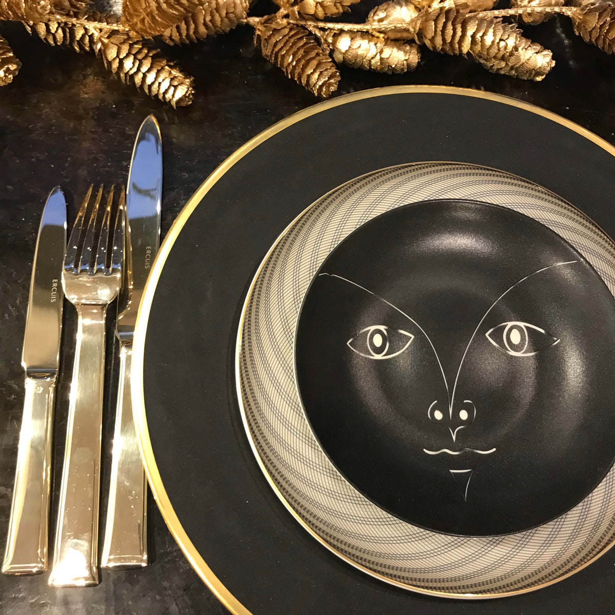 Assiette à pain Cocteau Visage d’enfant