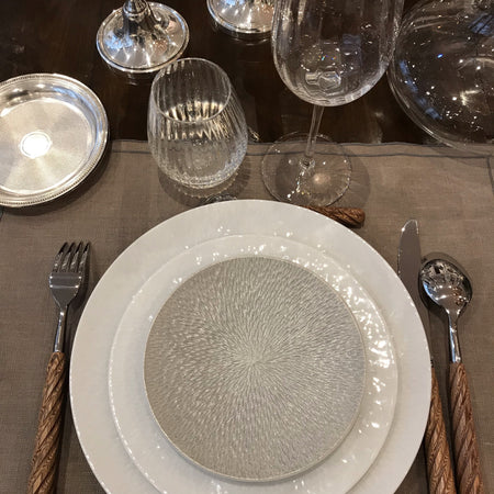 assiette chalet montagne table hiver