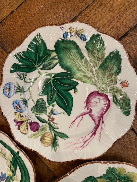 Set of 6 Foliage plates