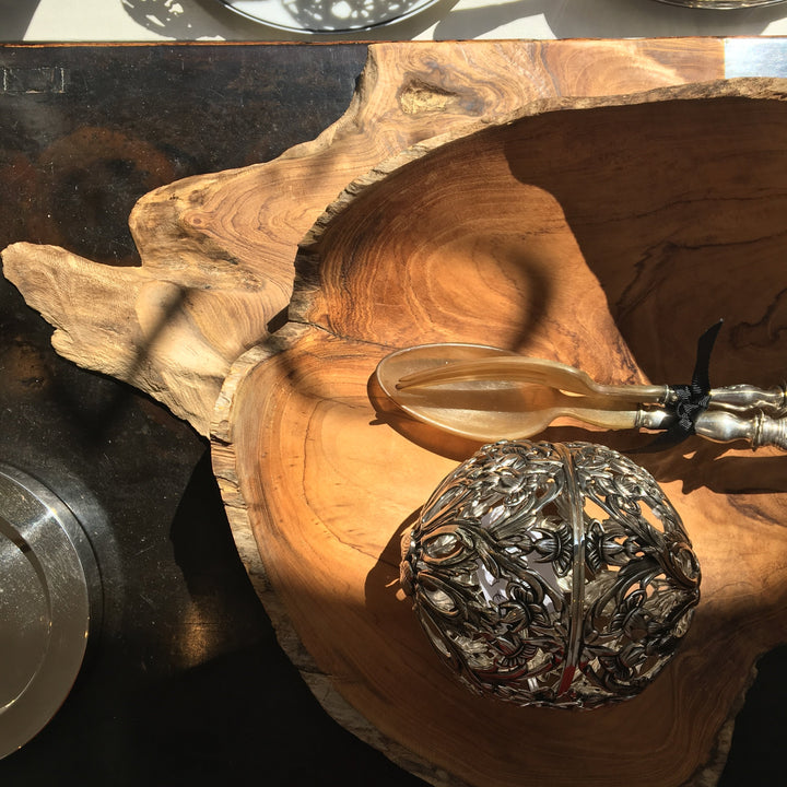 Large teak bowl