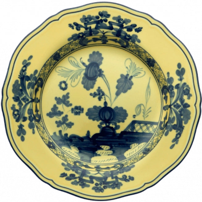 CITRINO colour Oriente Italiano porcelain plate GINORI 1735