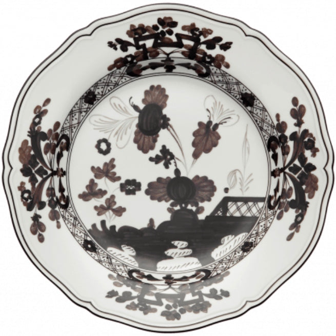 Color ALBUS Oriente Italiano porcelain plate GINORI 1735