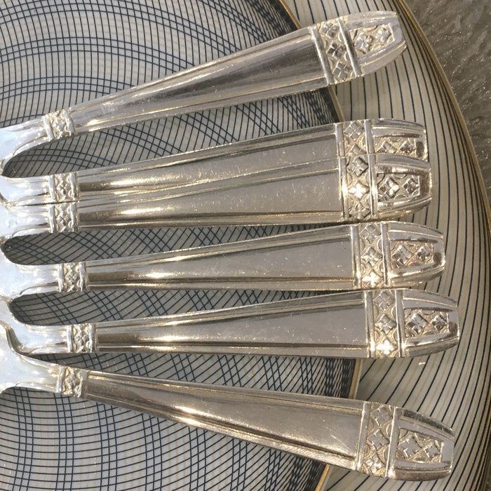 Art Deco cake forks