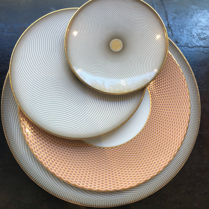 Dinner prassiette plate Trésor Beige porcelain Raynaud Limoges Luxe