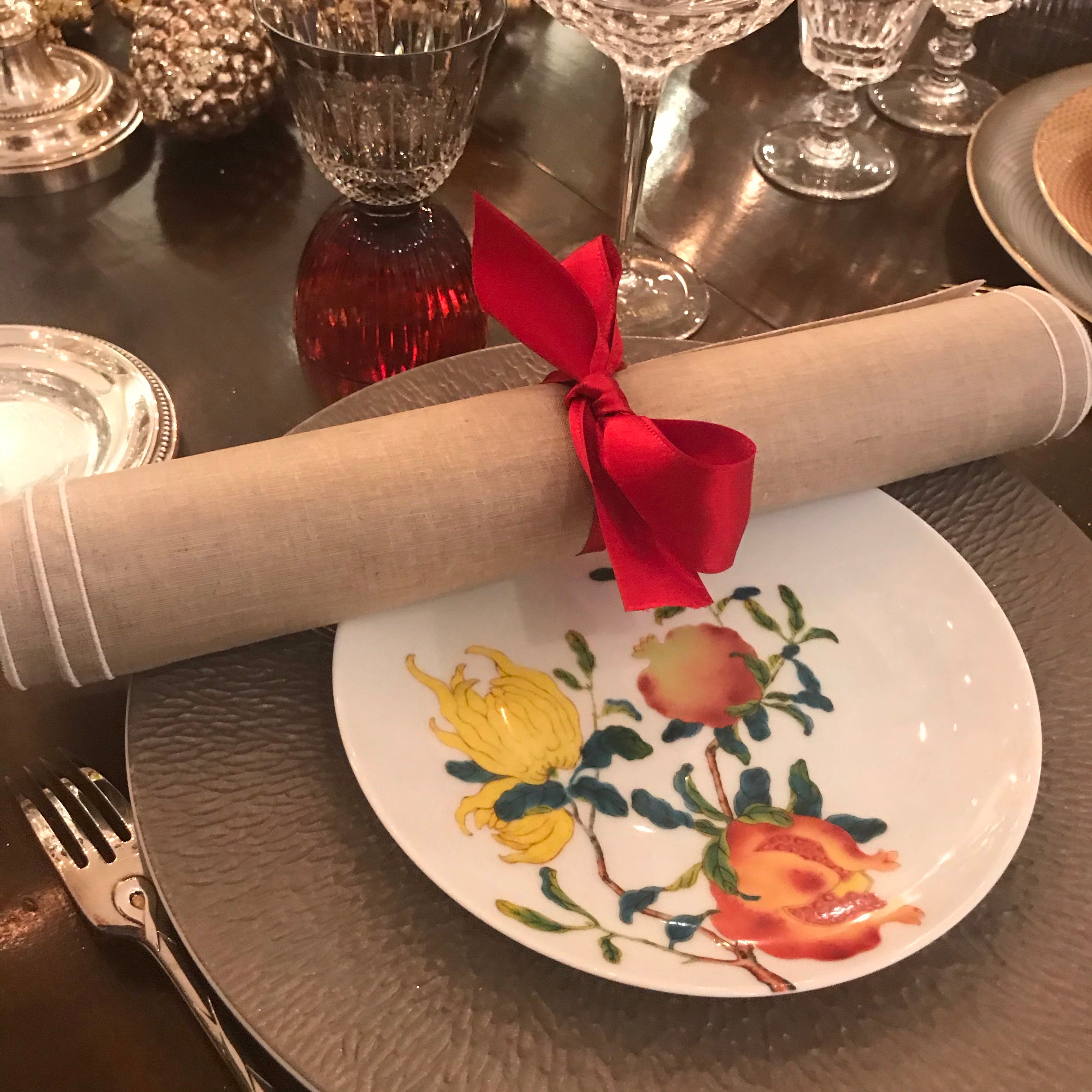 place mat in coated linen