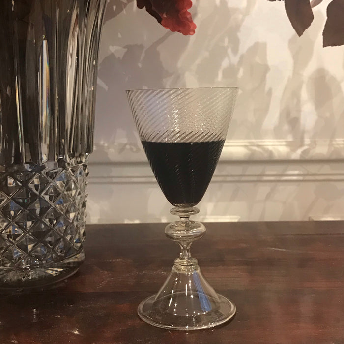 wine glass stemmed glass blown glass 