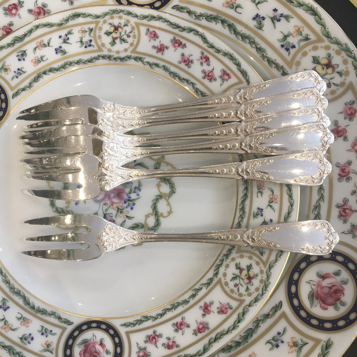 Cake forks Flowered decoration