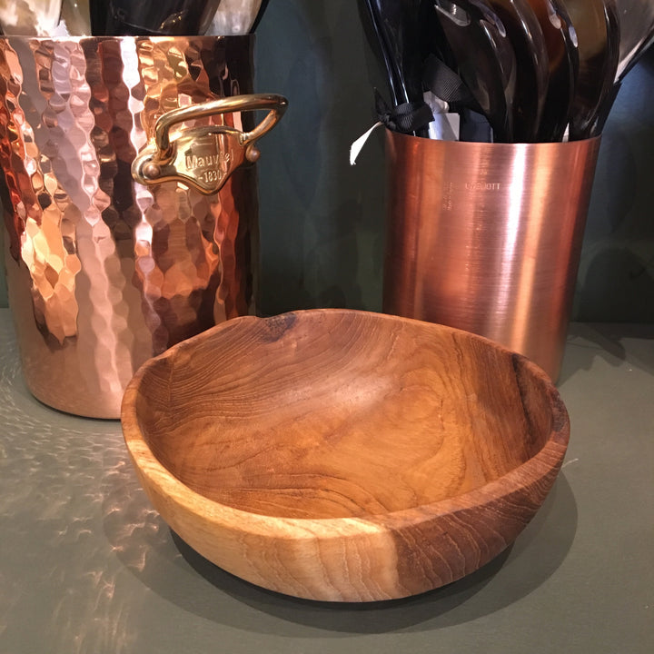 Small teak salad bowl