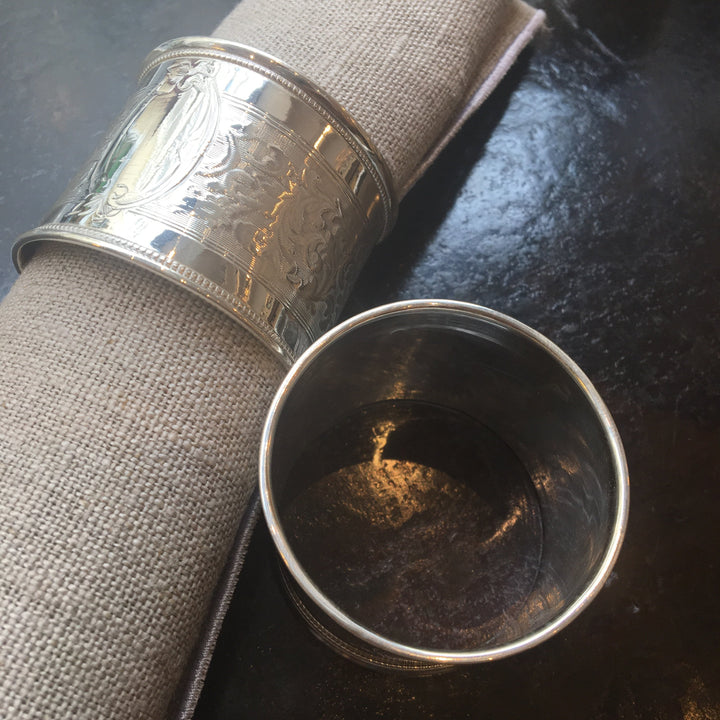 Antique silver napkin ring
