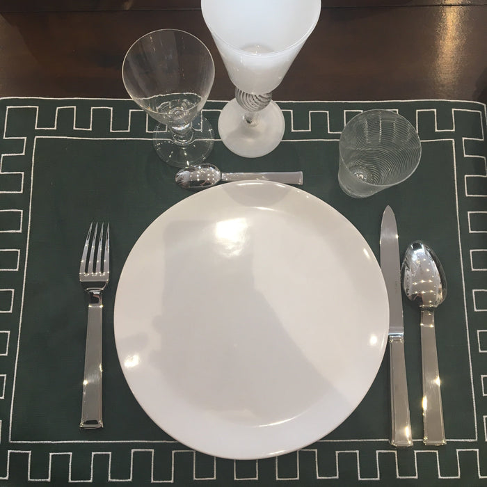 White dinner plate