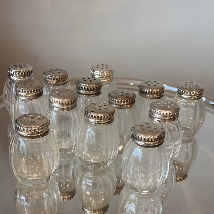 Petit saleron cristal et argent