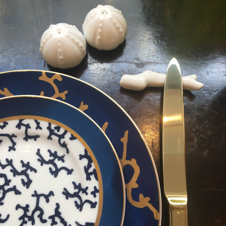 Salière et Poivrière Oursin blanc