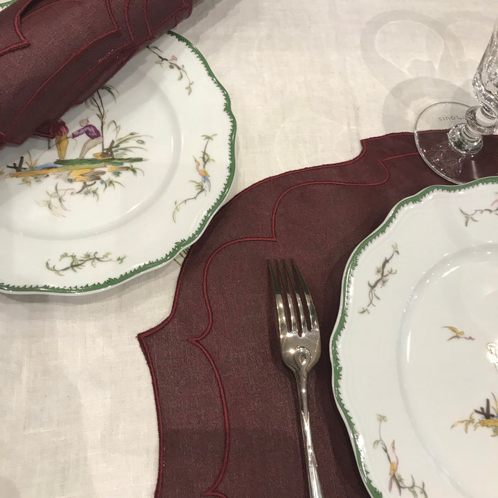 2 sets couleur Bordeaux