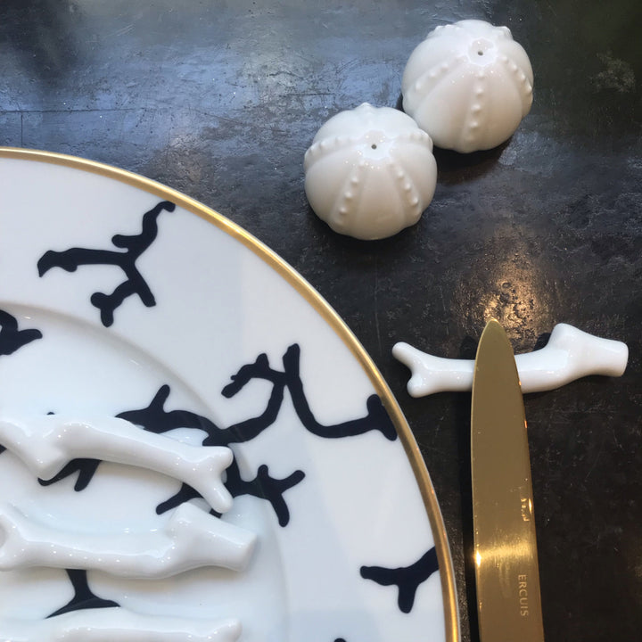 Les 6 Repose-Couteaux Corail Blanc