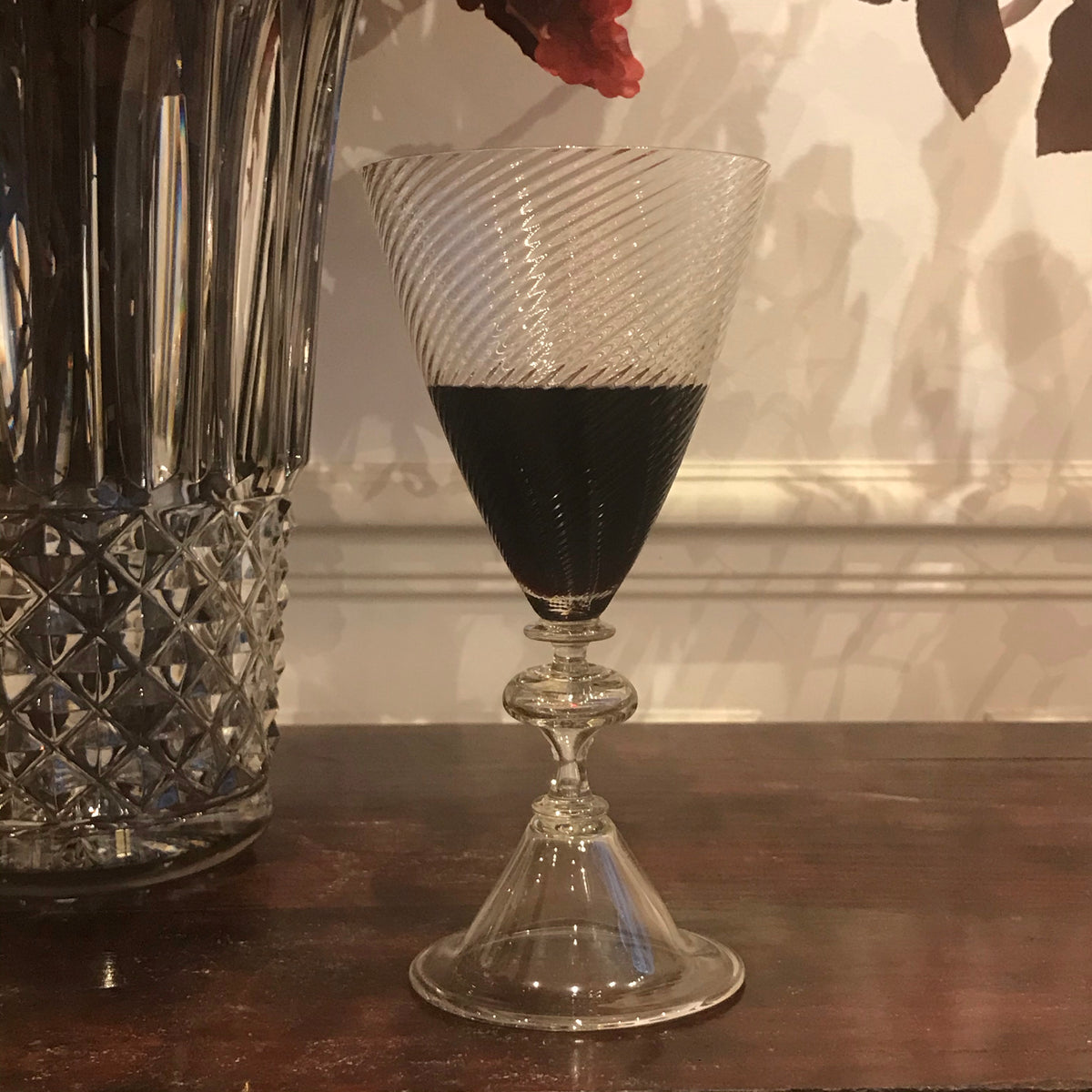 verre à vin verre à pied verre soufflé