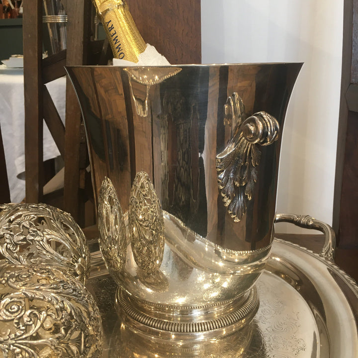 Seau à champagne métal argenté Ercuis