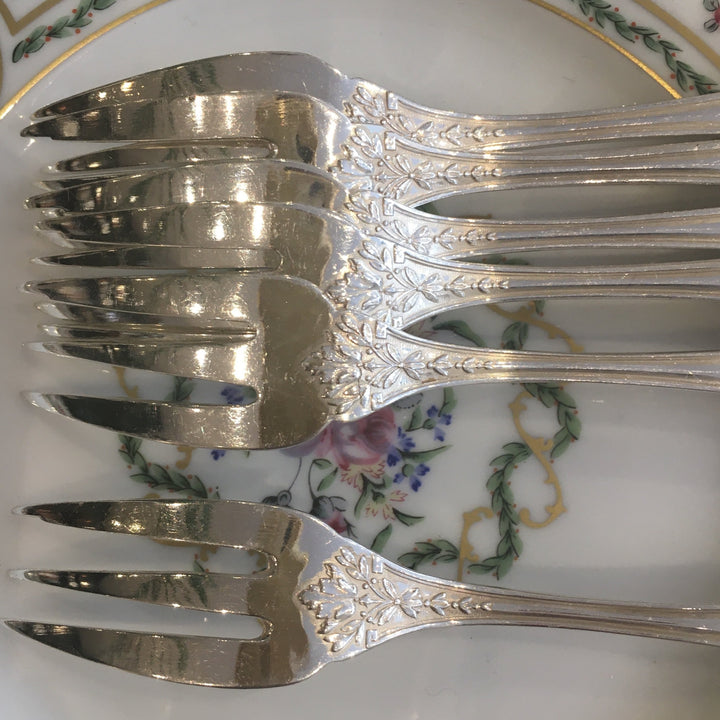 Fourchettes à gâteau Décor Fleuri