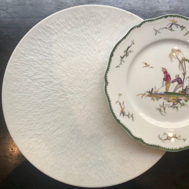 Assiette de présentation Minéral Sablé Blanc Raynaud