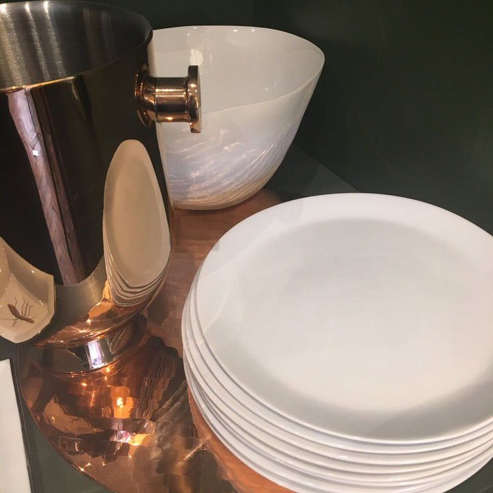 Assiette à dîner blanche