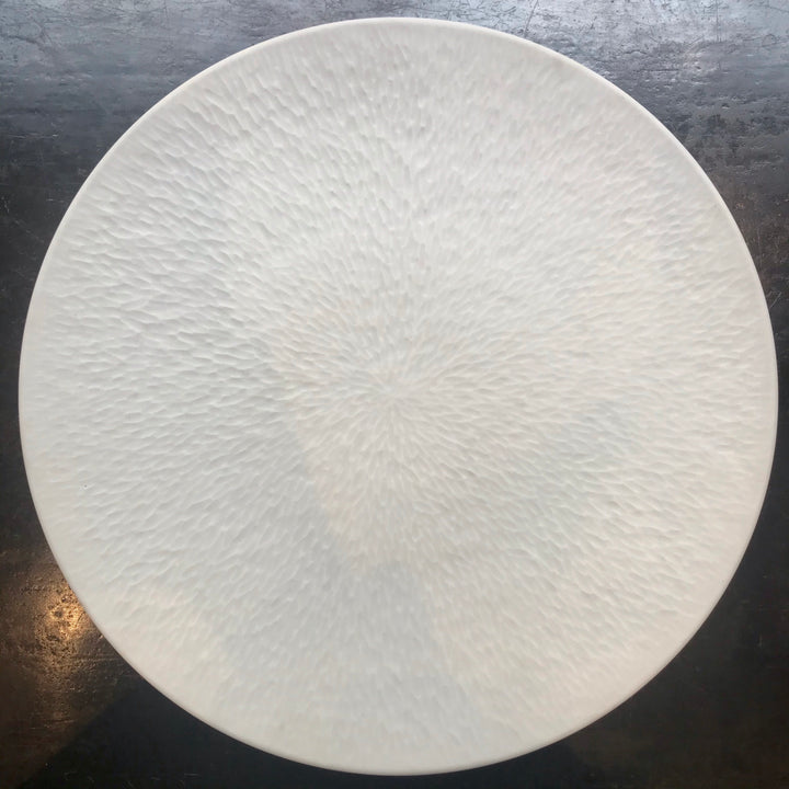 Assiette de Présentation Minéral Blanc Sablé